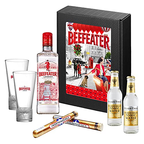 Beefeater Geschenkpaket"Für den Genießer" | Gin Geschenkkorb 8-teilig | Geschenk für Männer | Geschenkideen mit Alkohol | Präsentkorb gefüllt von Handelsagentur Kasberger