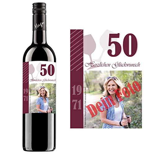 Personalisierter Wein zum Geburtstag | Gestalte dein persönliches Geschenk | (Blauer Zweigelt, Geburtstag Rot) von Handelsagentur Kasberger