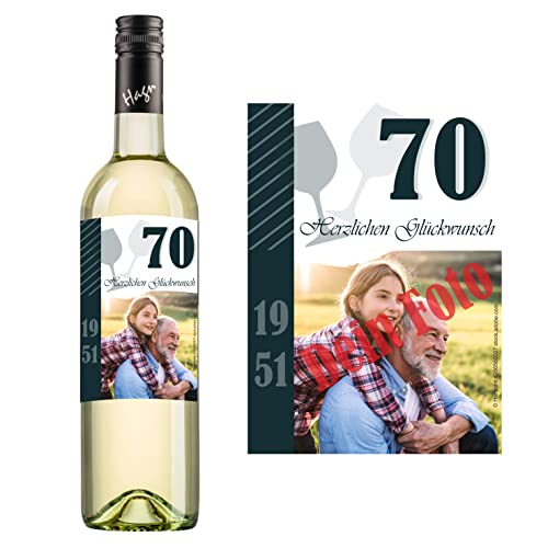 Personalisierter Wein zum Geburtstag | Gestalte dein persönliches Geschenk | (Grüner Veltliner, Geburtstag Grün) von Handelsagentur Kasberger