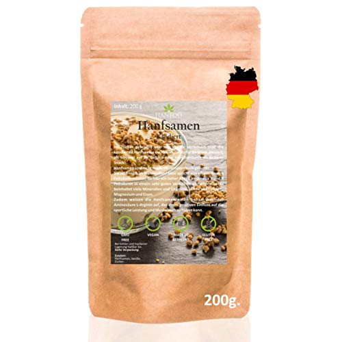 Hanfsamen kandiert 200g aus Deutschland - Zusatz für Smoothie, Müsli, Eis und Desert, Vegan Hanfsamen kandiert 200g aus Deutschland - Zusatz für Smoothie, Müsli, Eis und Desert, Vegan von Hanfoo