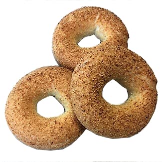 Glutenfreie Bagel 3x 80g täglich frisch auf Basis von Reismehl von Hanneforth food for you