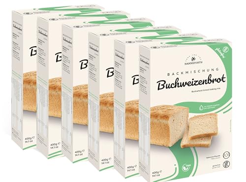 Glutenfreie Backmischung Buchweizenbrot | 6 * 400g | Hanneforth von Hanneforth