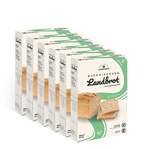 Glutenfreie Backmischung Landbrot | 6x400gr | Hanneforth von Hanneforth