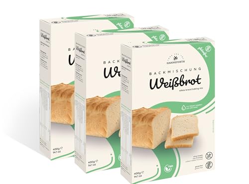 Glutenfreie Backmischung Weißbrot, Toastbrot | 3x400gr | Hanneforth Glutenfreie Backmischung Weißbrot, Toastbrot | 3x400gr | Hanneforth von Hanneforth