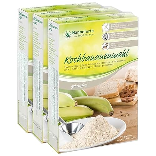 Reines glutenfreies Kochbananenmehl | 3x500gr | Hanneforth von Hanneforth