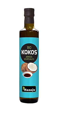 Hanoju Bio Kokos Aminos Würzsauce, Soja-freie Gewürz Sauce, Alternative zu Sojasaucen 500 ml von Hanoju