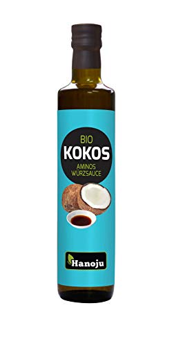 Hanoju Bio Kokos Aminos Würzsauce, Soja-freie Gewürz Sauce, Alternative zu Sojasaucen 250 ml von Hanoju