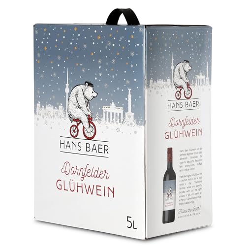 Dornfelder Glühwein aus deutschem Rotwein – HANS BAER – Bag-in-Box (1 x 5L) von Hans Baer