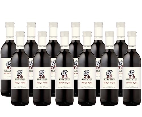 Hans Baer - Pinot Noir Trocken - Rotwein - Qualitätswein aus Rheinhessen, Deutschland (12 x 0,25 L) von Hans Baer