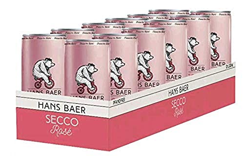 Hans Baer - Secco Rosé, Perlwein In Dosen (12 X 0.20 L) von Hans Baer