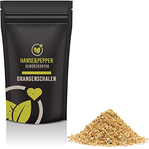 100g Orangenschalen geschnitten Orangen Schale Gewürz Orangenstücke von Hanse&Pepper Gewürzkontor