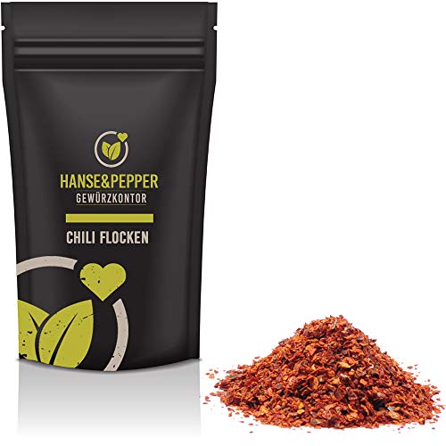 1kg Chili Flocken Gewürz ohne Saat Chili Flakes geschrotet natürlich vom Hanse&Pepper Gewürze von Hanse&Pepper Gewürzkontor