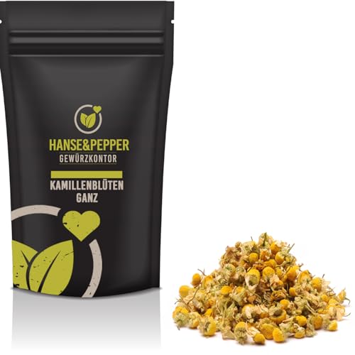 1kg Kamillenblüten ganz Kamillen Tee Kamillen Blüten lose Vegan Kräutertee von Hanse&Pepper Gewürzkontor