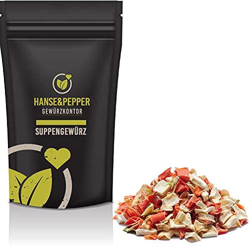 1kg Suppengewürz Suppengemüse Suppengrün Suppen Gemüse Suppen Gewürz getrocknet von Hanse&Pepper Gewürzkontor