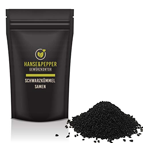 250g Schwarzkümmelsamen ganz Feinkost Qualität aromatisches Naturgewürz 1A Qualität - Pro Serie von Hanse&Pepper Gewürzkontor
