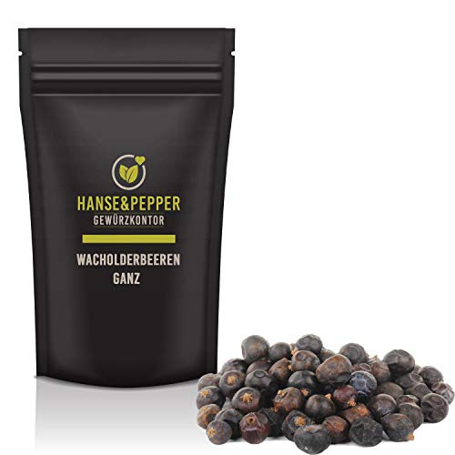 250g Wacholderbeeren ganz getrocknet 3fach gesiebt Premium Qualität - Spicy Pro Serie von Hanse&Pepper Gewürzkontor