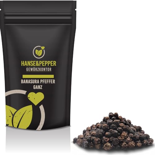 30g Banasura Pfeffer ganz kaltgeräuchert Indischer Urpfeffer Rauchpfeffer von Hanse&Pepper Gewürzkontor