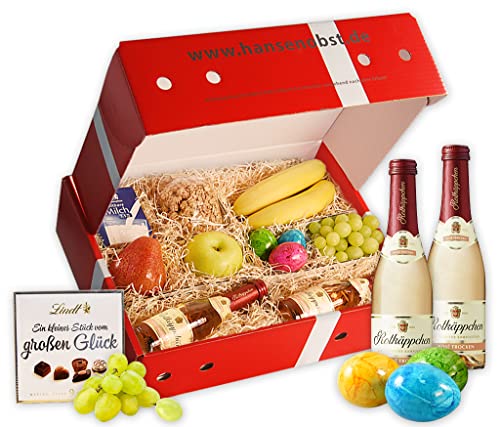 Hansen Obst - Geburtstags Geschenkbox - fruchtige Obst-Box - “Sektfrühstück” - Präsentkorb - Obst-Geschenkset - gefüllte Obstkiste - Geschenk Obstbox "Die Klassische" von Hansen Obst