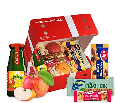 Hansen Obst - Geschenkbox - fruchtige Obst-Box - “(Home)Office-Snack-Box” - Präsentkorb - Obst-Geschenkset - gefüllte Obstkiste - Probier-Obstbox "Die Klassische" von Hansen Obst