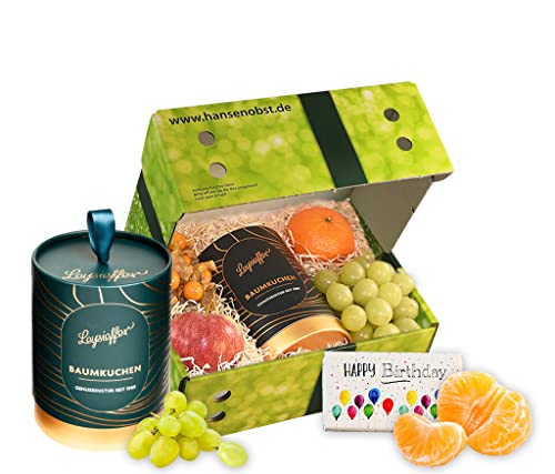 Hansen Obst | Obstbox "Geburtstagskuchen" | Geschenkbox mit frischem Obst | "Die Moderne" Hansen Obst | Obstbox "Geburtstagskuchen" | Geschenkbox mit frischem Obst | "Die Moderne" von Hansen Obst