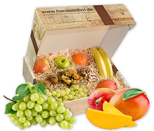 Hansen Obst | Obstbox "Wellness" | Geschenkbox mit frischem Obst | "Die Rustikale" von Hansen Obst