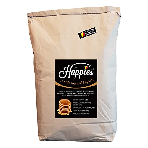 Happies Backmischung Fertigbackmischung Teig-Mischung für köstlich dicke und luftige amerikanische Pfannkuchen / Pancake | (10) von Happies A Little Taste of Belgium