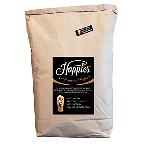 Happies Backmischung für Bubble Waffeln, Fertigbackmischung, Teig-Mix, Waffelteig für Hongkong und Asien Bubblewaffel 10 kg Happies Backmischung für Bubble Waffeln, Fertigbackmischung, Teig-Mix, Waffelteig für Hongkong und Asien Bubblewaffel 10 kg von Happies A Little Taste of Belgium
