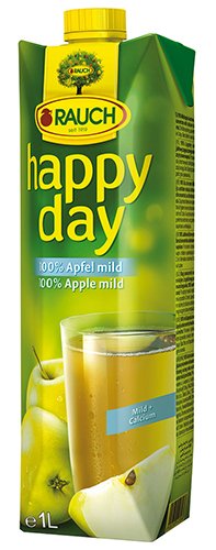 12x Happy Day - Apfelsaft Mild 100 % - 1000ml von Happy Day