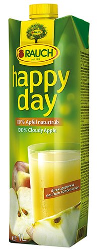 12x Happy Day - Apfelsaft naturtr b, direkt gepresst - 1000ml von Happy Day