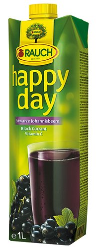 12x Happy Day - Schwarzer Johannisbeernektar, mit Vitamin C - 1000ml von Happy Day