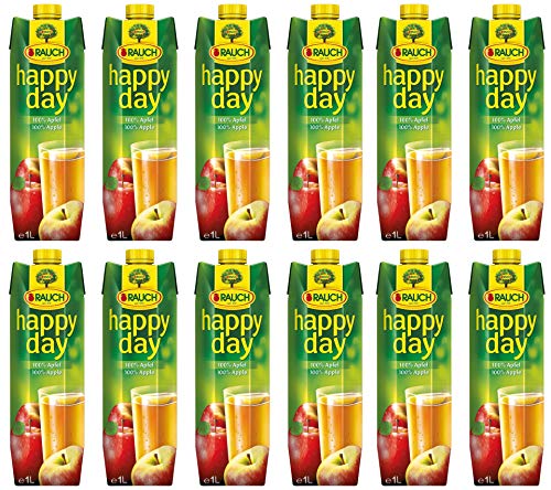 Happy D 100% Apfelsaft, 12er Pack (12 x 1 l) von Happy Day