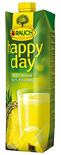 Happy Day Ananassaft 100%, ohne Zuckerzusatz, Tetra - 1L - 4x von Happy Day