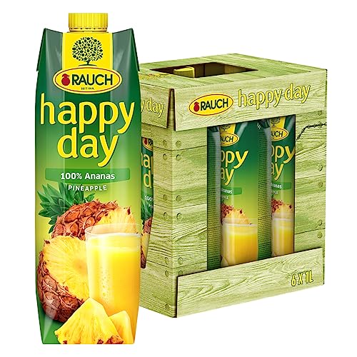 Rauch Happy Day Ananas | tropische Geschmacksexplosion | aus 100% Ananassaftkonzentrat | 6x 1l Tetra Prisma von Happy Day