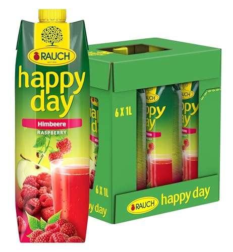 Rauch Happy Day Himbeere | aus vollreifen Himbeeren | süßer Geschmack kombiniert mit einer Prise Apfel-Säure | 6x 1l Tetra Prisma Rauch Happy Day Himbeere | aus vollreifen Himbeeren | süßer Geschmack kombiniert mit einer Prise Apfel-Säure | 6x 1l Tetra Prisma von Happy Day