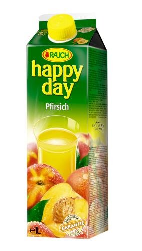 Rauch Happy Day Pfirsich, 12er Pack (12 x 1 l Packung) von Happy Day