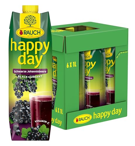 Rauch Happy Day Schwarze Johannisbeere | herb und aromtisch | mit viel Vitamin C und anderen wertvollen Nährstoffen | 6x 1l Tetra Prisma Rauch Happy Day Schwarze Johannisbeere | herb und aromtisch | mit viel Vitamin C und anderen wertvollen Nährstoffen | 6x 1l Tetra Prisma von Happy Day