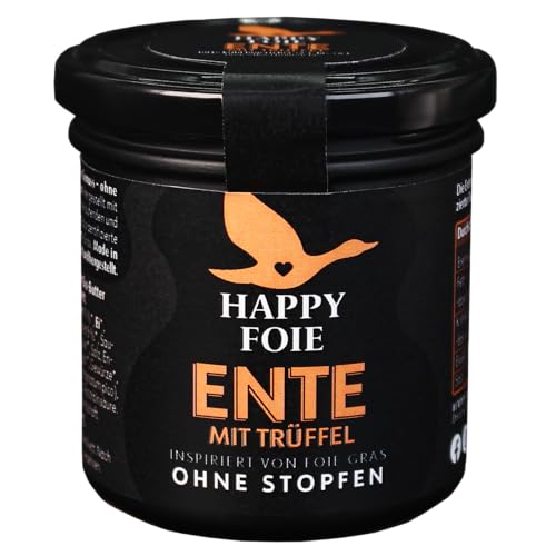 Happy Foie Entenleber Mit Weißem Italienischen Trüffel - Foie Gras Alternative, 130g, Bio von Happy Foie