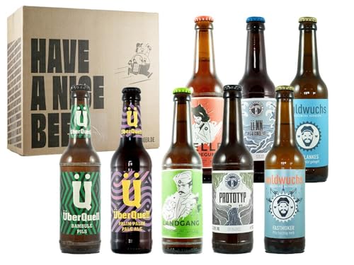 Craft Beer Paket Hamburg - 8 Biere von Hamburger Brauereien - Geschenk Bierpaket - 8 verschiedene Biere - unterschiedliche Bierstile (Lager/Pils/Pale Ale/IPA) von HappyBeer