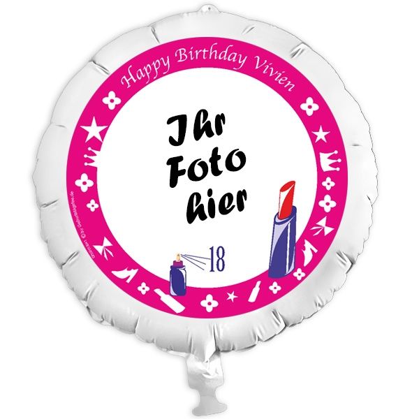 Geschenkballon mit Foto für Frauen-Geburtstag +Name von Happygoods GmbH