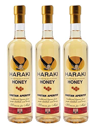 Rakomelo von Kreta 3x 0,5l 25% Haraki Tsikoudia | + 20ml Jassas Olivenöl Rakomelo von Kreta 3x 0,5l 25% Haraki Tsikoudia | + 20ml Jassas Olivenöl von Haraki
