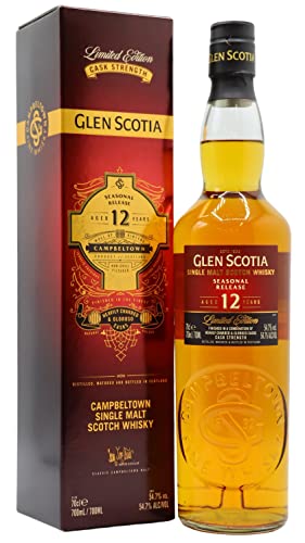 Glen Scotia 12 Years Old SEASONAL Release Single Malt Scotch Whisky 54,7% Vol. 0,7l in Geschenkbox von Hard To Find