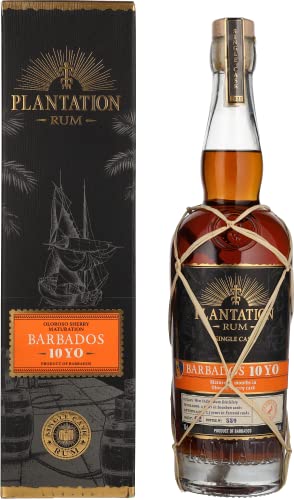 Plantation Rum BARBADOS 10 Years Old Oloroso Sherry Maturation Edition 2021 49% Vol. 0,7l in Geschenkbox von Plantation