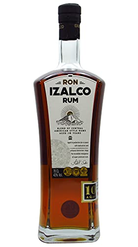 Ron Izalco Rum 10YO Blended Central American 700 ml 43% Volume Brauner Süsser Rum von Hard To Find