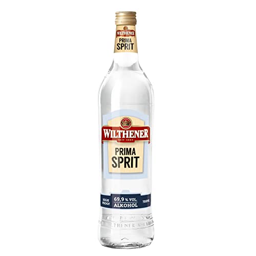 Wilthener Primasprit 69,9% vol. High Proof hochprozentiger Alkohol / Ethanol / Weingeist, Basis für Desinfektionsmittel zum selber machen und Ansatzspirituose für eigenen Schnaps, 700 ml von Wilthener