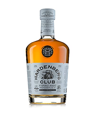 Hardenberg Club Whiskey - Straight WHEAT Whiskey - Finish im Portwein und deutschen napoleonischen Eichenfass - mit Noten von Trockenfrüchten und warmen Holztönen Whisky (1 x 700 ml) von HARDENBERG