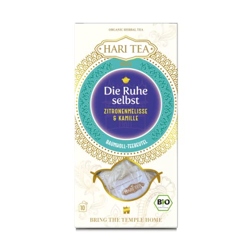 6 x Hari Tea Bio Lindenblüten und Kamille | Die Ruhe Selbst | Kräuter- und Gewürztee in Baumwollbeutel | 10 feine Tees zum Genießen | Bio Tee | 6er Pack = 60 Teebeutel 6 x Hari Tea Bio Lindenblüten und Kamille | Die Ruhe Selbst | Kräuter- und Gewürztee in Baumwollbeutel | 10 feine Tees zum Genießen | Bio Tee | 6er Pack = 60 Teebeutel von Hari Tea