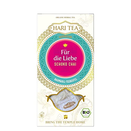 6 x Hari Tea Bio Schoko Chai | Für die Liebe | Kräuter- und Gewürztee in Baumwollbeutel | 10 feine Tees zum Genießen | Bio Tee | 6er Pack = 60 Teebeutel 6 x Hari Tea Bio Schoko Chai | Für die Liebe | Kräuter- und Gewürztee in Baumwollbeutel | 10 feine Tees zum Genießen | Bio Tee | 6er Pack = 60 Teebeutel von Hari Tea