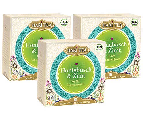Hari Tea 3x Bio Honigbusch & Zimt Teemischung, 60 g von Hari Tea
