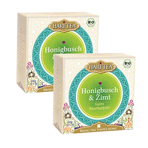 Hari Tea Gutes Bauchgefühl / Friede geht durch den Magen Honigbusch & Zimt, 2er Pack (2 x 20 g) - Bio von Hari Tea