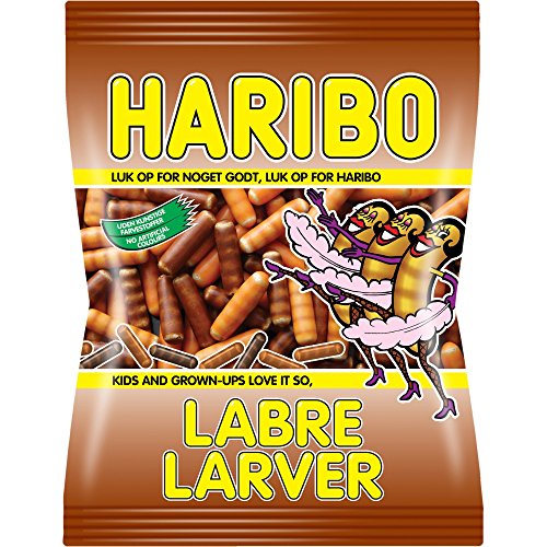Haribo Labre Larver - Lakritz-Dragees, 1x 325g von HARIBO
